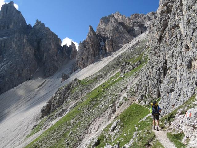 auf dem Weg zur Roa-Scharte