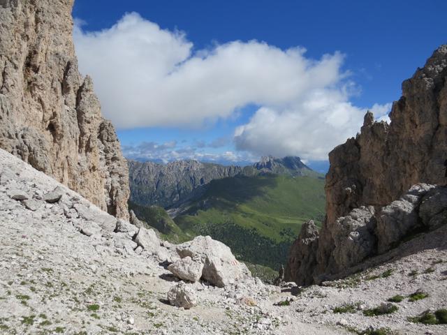 Blick von der Roa-Scharte zum Peitlerkofel