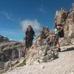 Franco und Mäusi auf der Roa-Scharte 2617 m.ü.M.