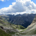 Breitbildfoto von der Forcella de Sieles aus gesehen