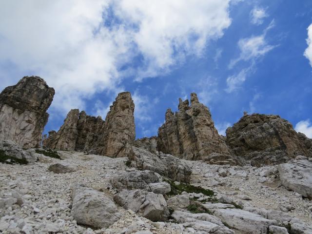 Blick hinauf zum Piz Duleda