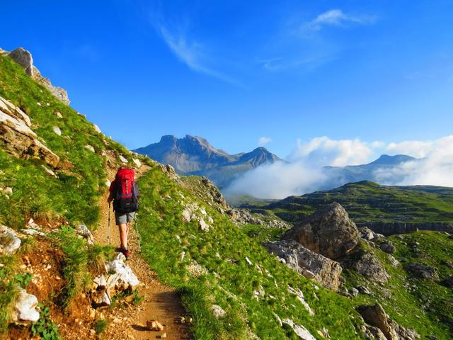 während dem Aufstieg konnten wir so eine Aussicht geniessen