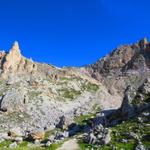 Blick hinauf zum Cir Joch