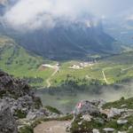 Bick hinunter zum Grödner Joch