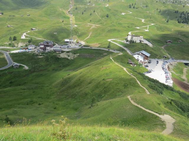 Blick zurück zum Grödner Joch