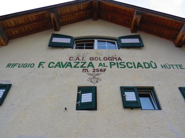 wir haben den Rifugio Pisciadù 2587 m.ü.M. erreicht