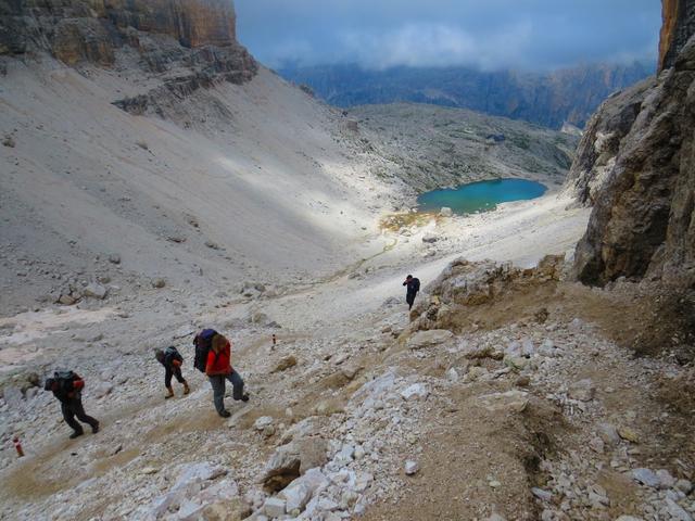 der Bergpfad wird nun wieder steil