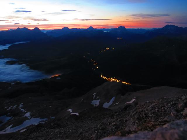 Blick ins Tal runter nach Arabba