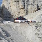 Blick zum Rifugio Forcella Pordoi