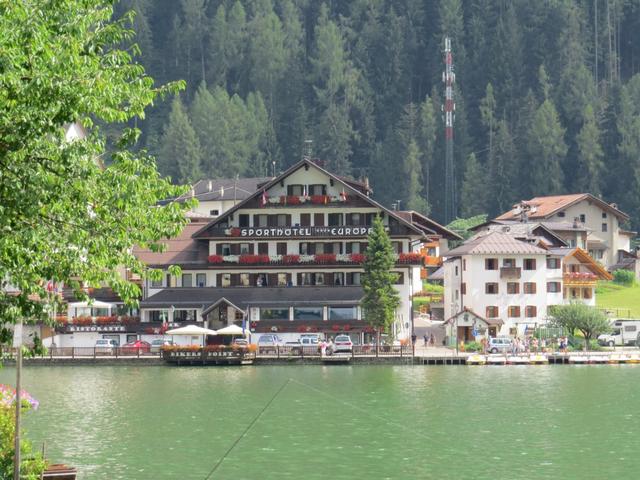 im Sporthotel Europa direkt am See haben wir übernachtet