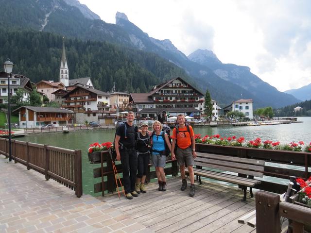 nach 24 km, 6 Std, 230m aufwärts und 1670m abwärts, erreichen wir Alleghe