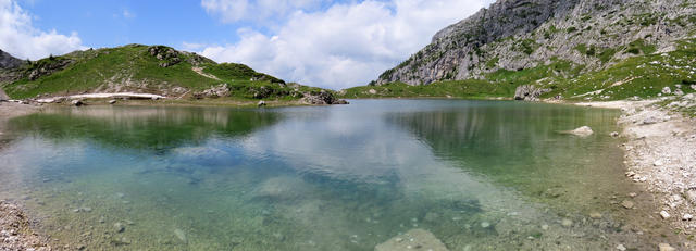 Breitbildfoto vom Lago Coldai 2143 m.ü.M.