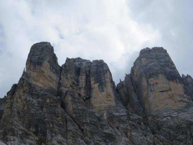 Blick hinauf zur Civetta=Eule