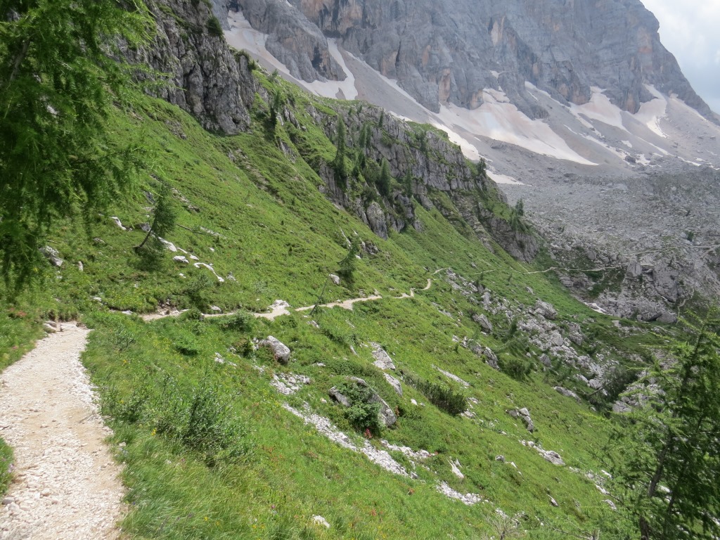 gut ersichtlich der weitere Wegverlauf