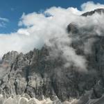 einfach schön wie die Wolken über den Grat der Civetta hinüberziehen