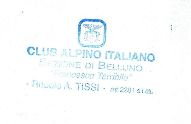 Stempel Rifugio Tissi