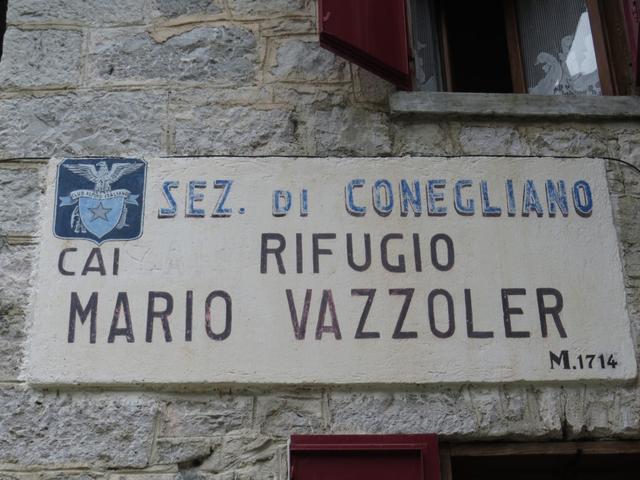 wir haben den Rifugio Vazzoler 1714 m.ü.M. erreicht