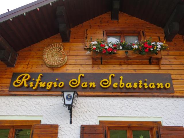 nach 18 km, 6 Std, 740m aufwärts und 1360m abwärts, erreichen wir den Rifugio San Sebastiano