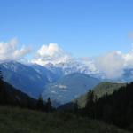 was für ein Ausblick. Tief im Tal unten liegt Agordo