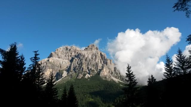 Blick zurück Richtung Passo Duran und die Duran Spitzen