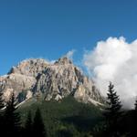 Blick zurück Richtung Passo Duran und die Duran Spitzen