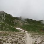 am Nordwestgrat des Cima de Zita vorbei, geht es zum teil steil aufwärts