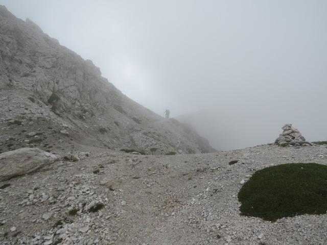 Blick zur Forcella de Zita Sud 2402 m.ü.M.