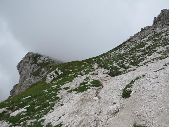 Blick zurück zur Forcella de Zita Sud