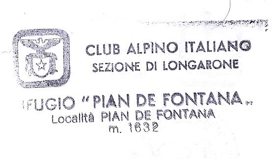 Stempel Rifugio Pian de Fontana