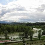 Breitbildfoto vom Hotel Astor in Belluno auf den Piave