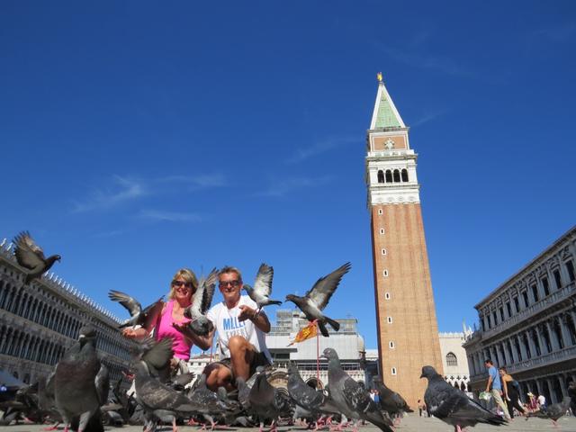 Mäusi und Franco auf dem Markusplatz