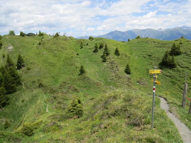 bei der Weggabelung Punkt 2075 m.ü.M.