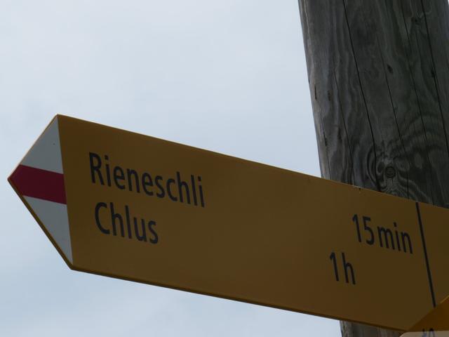 weiter geht unsere Wanderung nach Rieneschli