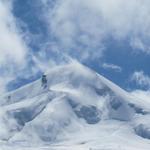 Blick hinauf zum Allalinhorn