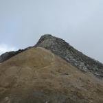 Blick zurück auf den Klein Allalin der sich direkt neben der Britanniahütte befindet