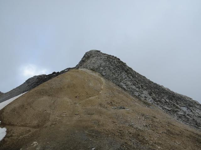 Blick zurück auf den Klein Allalin der sich direkt neben der Britanniahütte befindet