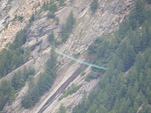 die Hängebrücke bei Furggstalden die haben wir überschritten bei dieser Wanderung. War sehr schön