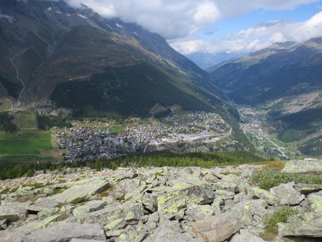 sehr schöner Ausblick auf Saas Fee