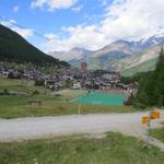 eine schöne und interessante Wanderung geht zu Ende. Wir haben Saas Fee 1792 m.ü.M. erreicht