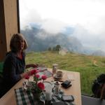 hier haben wir eine Kaffeepause eingelegt und auf besseres Wetter gewartet