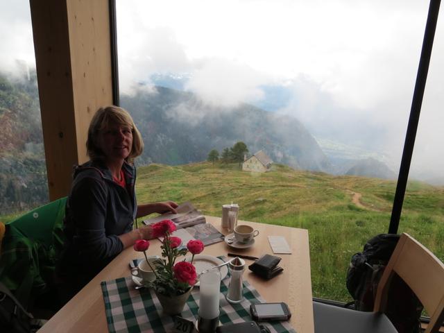 hier haben wir eine Kaffeepause eingelegt und auf besseres Wetter gewartet