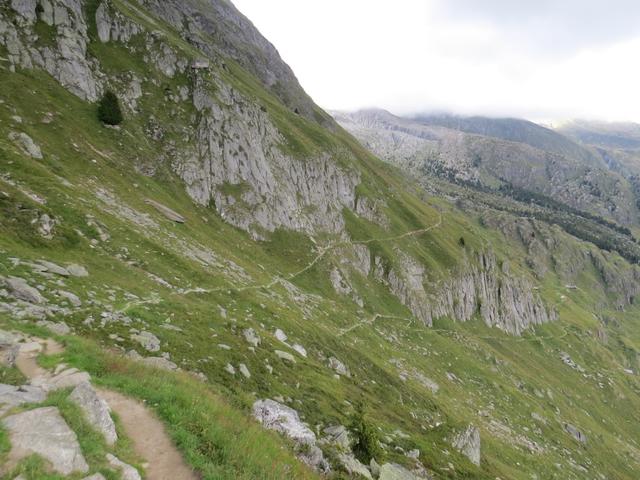 gut ersichtlich unser weiterer Wegverlauf