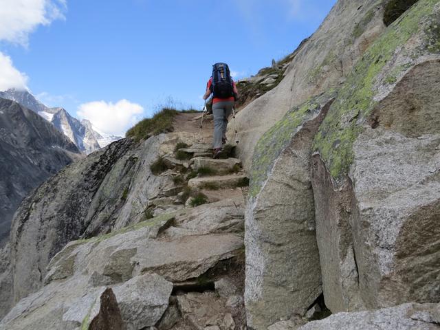 auf dem Weg nach Z'Leng Fäsch