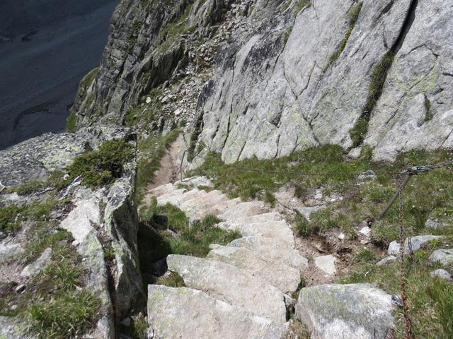 Steintreppen wurden verlegt