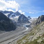 was für eine Aussicht auf den Oberaletschgletscher und auf das Nesthorn