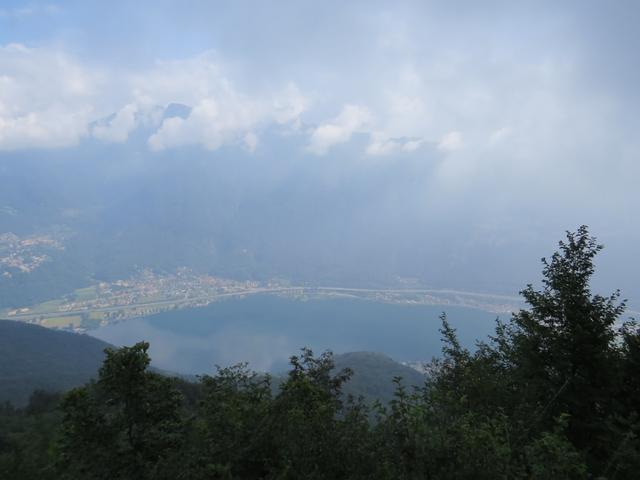 in der Regel hat man vom Monte San Giorgio eine sehr schöne Aussicht