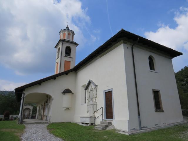 wir haben die schöne Kirche San Silvestro kurz vor Meride erreicht 606 m.ü.M.