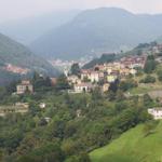 Blick auf Bruzella und das Valle di Muggio