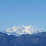 Blick auf das Massiv vom Monte Rosa