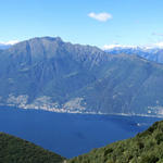 schönes Breitbildfoto mit dem Lago Maggiore und den Gridone